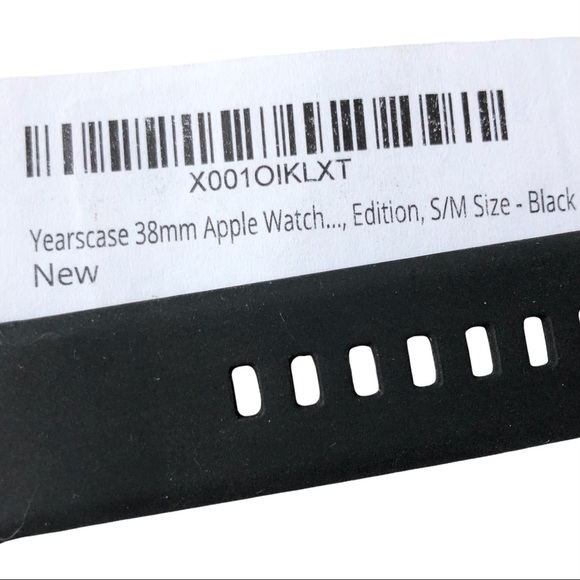 5/$20 NEW BLACK Silicone Buckle Band Apple Watch 38/40/41mm S/M - Picture 6 of 8
